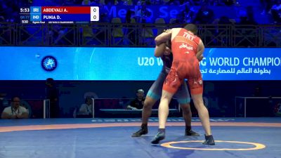 77 kg 1/8 Final - Alireza Abdevali, Iran vs Deepak Punia, India