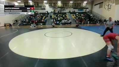 157 lbs Quarterfinal - Ashtyn Springer, Lewisville Marcus vs Prince Micenhemier, Plano