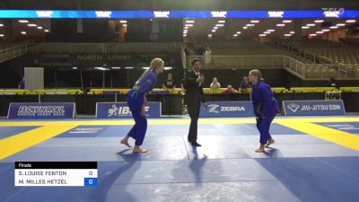 SCARLETT LOUISE FENTON vs MAZZIE MILLES HETZEL 2024 Pan Kids Jiu-Jitsu IBJJF Championship