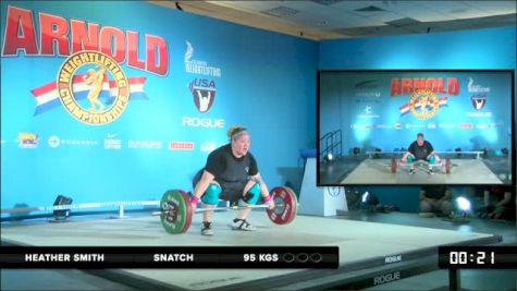 Heather Smith (75+) Snatch 2 95 kgs