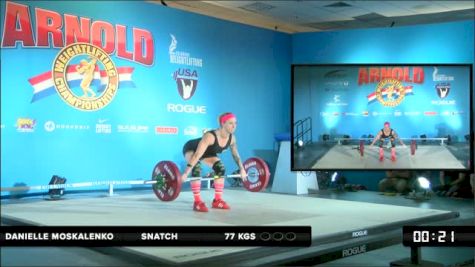 Danielle Moskalenko Snatch 3 77 kgs