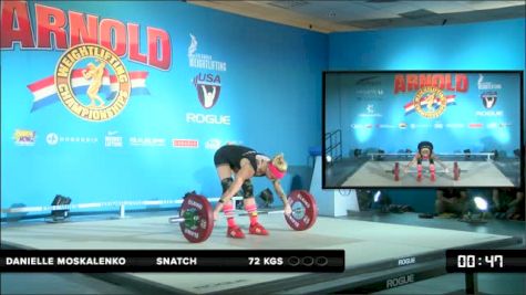 Danielle Moskalenko (63) Snatch 1 72 kgs