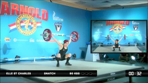Elle St Charles (69) Snatch 1 80 kgs
