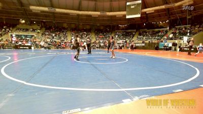 90 lbs Quarterfinal - Akeeah Mitchell, NM Gold vs Joely Hunt, Vian Wrestling Club