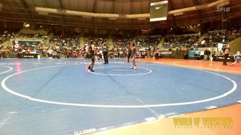 90 lbs Quarterfinal - Akeeah Mitchell, NM Gold vs Joely Hunt, Vian Wrestling Club