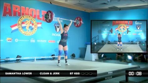 Samantha Lower CJ 1 87 kgs