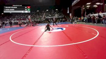 125 lbs Cons. Round 1 - Josie Raber, Thunder Basin vs Gillian Holman, Glenrock