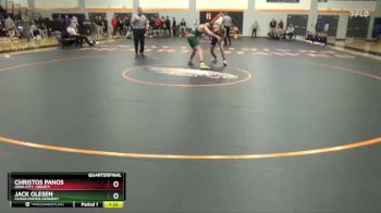 126 lbs Quarterfinal - Christos Panos, Iowa City, Liberty vs Jack Olesen, Cedar Rapids Kennedy