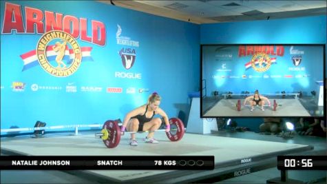 Natalie Johnson Snatch 3 78 kgs