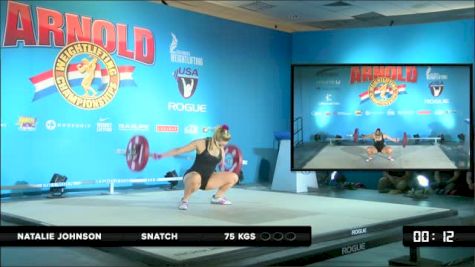 Natalie Johnson Snatch 1 75 kgs