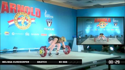 Melissa Kurzdorfer Snatch 3 83 kgs