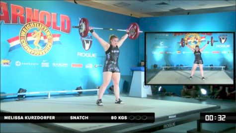 Melissa Kurzdorfer (75) Snatch 1 80 kgs