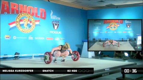 Melissa Kursdorfer (75) Snatch 2 82 kgs