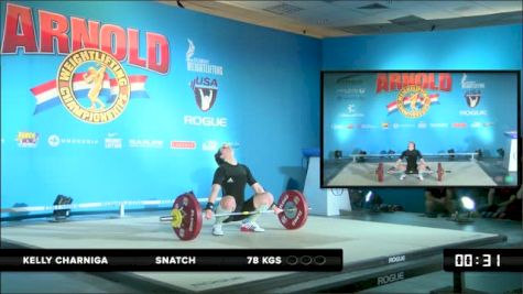 Kelly Charniga Snatch 1 78 kgs