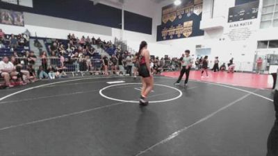 190 lbs Round 2 - Sonia Ibarra, Etiwanda HS vs Fernanda Solis, Pounders Wrestling Club