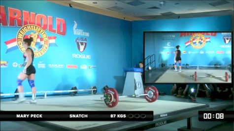 Mary Peck Snatch 2 87 kgs