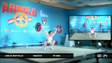 Leslie Mayville Snatch 2 79 kgs