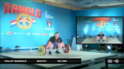 Holley Mangold Snatch 1 100 kgs