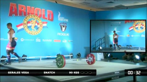 Geralee Vega Snatch 1 90 kgs