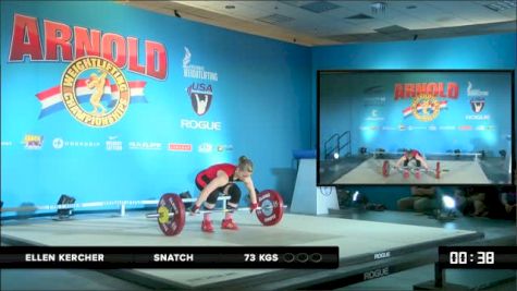 Ellen Kercher Snatch 1 73 kgs