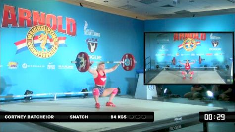 Cortney Batchelor Snatch 2 84 kgs