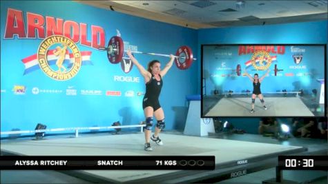 Alyssa Ritchey Snatch 2 71 kgs