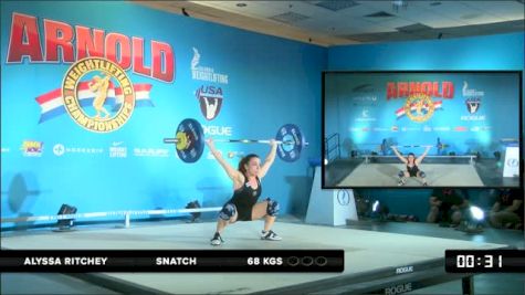 Alyssa Ritchey Snatch 1 68 kgs