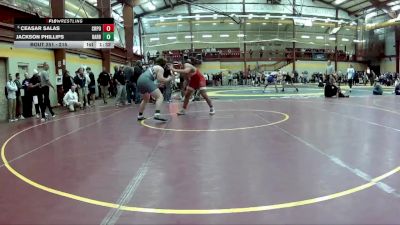 215 lbs Champ. Round 1 - Ceasar Salas, Crown Point vs Jackson Phillips, Barberton