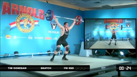 Tim Donegan Snatch 116 kgs