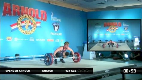 Spencer Arnold Snatch 124 kgs