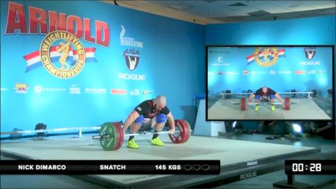 Nick Dimarco Snatch 145 kgs