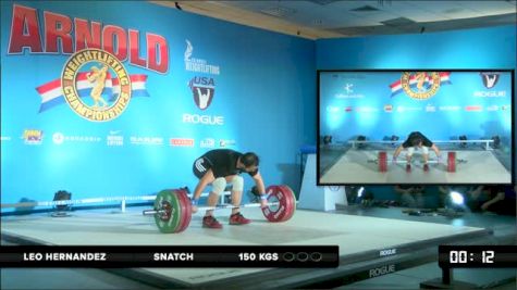 Leo Hernandez Snatch 150 kgs