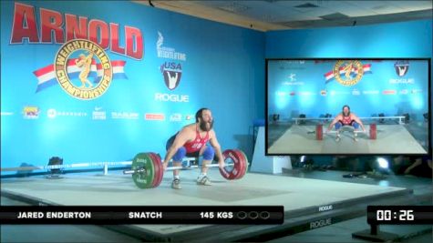 Jared Enderton Snatch 2 145 kgs