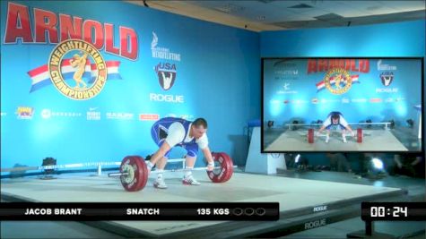 Jacob Brant Snatch 135 kgs