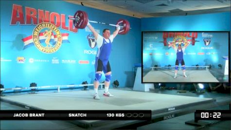 Jacob Brant Snatch 130 kgs