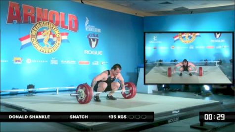 Donny Shankle Snatch 2 135 kgs