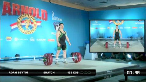 Adam Beytin Snatch 132 kgs