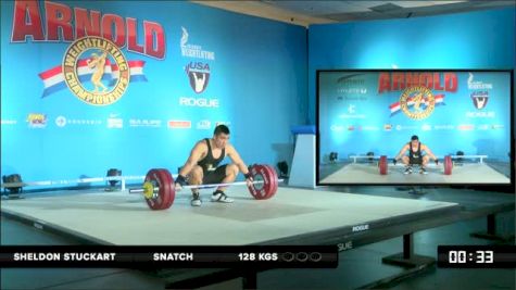 Sheldon Stuckart Snatch 128 kgs