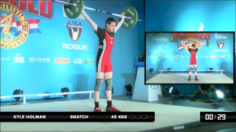 Kyle Holman Snatch 45 kgs