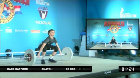 Kade Bafford Snatch 35 kgs