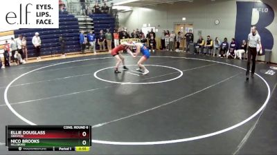 100 lbs. Cons. Round 6 - Ellie Douglass, Sikeston vs Nico Brooks, Hillsboro