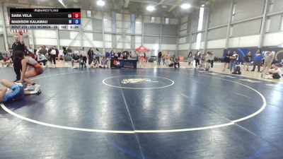 U23 Women - 55 lbs Cons. Round 2 - Sara Vela, CA vs Madison Kalamau, HI