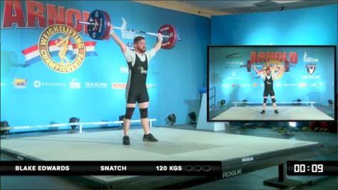 Blake Edwards Snatch 120 kgs