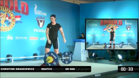 Christine Drankiewicz Snatch 68 kgs