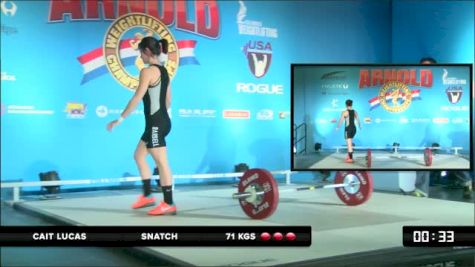 Cait Lucas Snatch 71 kgs 2