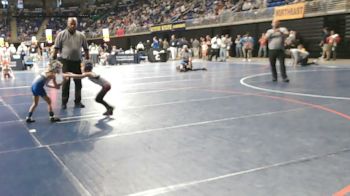 45 lbs Round Of 16 - Alyvia Yothers, Chestnut Ridge vs Kendyl Tackett, North East