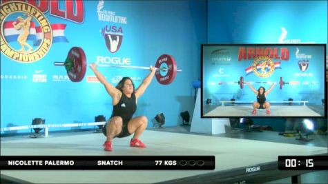 Nicolette Palermo Snatch 77 kgs