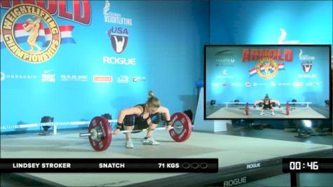Lindsey Stroker Snatch 71 kgs