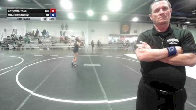 109 lbs 5th Place - Cayomie Yake, Mancos Bluejays vs Mia Hernandez, Oak Hills HS