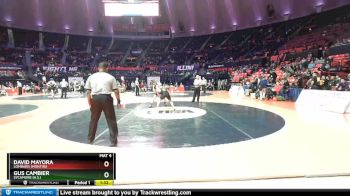 2A 152 lbs Quarterfinal - David Mayora, Lombard (Montini) vs Gus Cambier, Sycamore (H.S.)